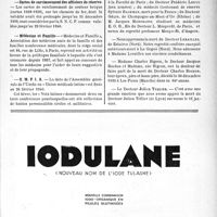 0072 - Page IX-69 - Dernières nouvelles. Faculté de médecine de Bordeaux / Cartes de surclassement des officiers de réserve / Médecine et Famille / U. M. F. I. A / Mariage / Nécrologie [Docteurs René Gayet, Frédéric Leduc, Sylvain Bachman, Gélin, Leraillez, Julien Tellier, Mme Charles Bigeon, M. Jacques Monprofit]