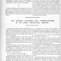 0079 - Page 76 - Partie scientifique. Les réactions tuberculiniques dans la pratique médicale infantile, par le Docteur R. Liège. Percuti-réaction à la tuberculine de Moro et Hamburger / Les lésions cutanées des hydrocarbures et de leurs principaux dérivés, Docteur Paul Leroux