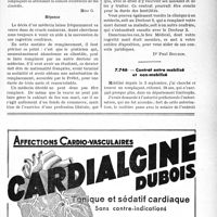 0106 - Page XLIX-103 - Correspondance. Questions diverses. Succession d'un médecin décédé. La veuve peut-elle faire gérer la clientèle ? / Contrat entre mobilisé et non-mobilisé
