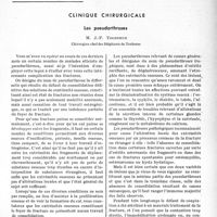 0118 - Page 113 - Partie scientifique. Travaux originaux. Clinique chirurgicale. Les pseudarthroses, M. J.-P. Tourneux