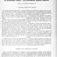 0124 - Page 119 - Partie scientifique. Travaux originaux. La clinique au goût du jour. Un brunissement exagéré.., une mélanodermie argyrique méconnue, d’après le Docteur L. Ramond [G. Fischer]. Curieuse observation clinique / Comment peut s’établir le diagnostic