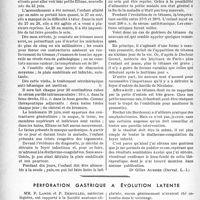 0201 - Page 194 - Partie scientifique. Travaux originaux. Tétanos du nouveau-né. Un point de technique thérapeutique / Perforation gastrique à évolution latente [Dr Gilles Aubrée]