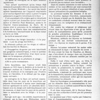 0220 - Page 213 - Partie professionnelle, Hygiène, Assistance, Mutualité, Intérêts corporatifs, Variété. Bulletin de l’Actualité. Épidémiologie. Probabilités de la contagion de la lèpre par voie digestive / Le problème de l’eau en temps de guerre [G. Lavalée]