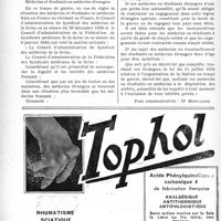 0225 - Page 218-XLVI - Dernières nouvelles. Fédération des syndicats médicaux de la Seine