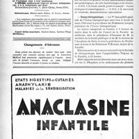 0235 - Page 228-VI - Renseignements / Dernières nouvelles. Hôpital Cochin, Clinique urologique / Union thérapeutique