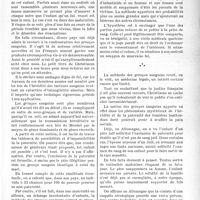 0246 - Page 239 - Partie scientifique. Clinique chirurgicale. La recherche de la paternité par les groupes sanguins
