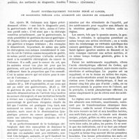 0250 - Page 243 - Partie scientifique. Clinique chirurgicale. Ce que pratiquement le médecin doit savoir… Sur la curabilité du cancer de l’estomac pris au début. Une banalité déconcertante des symptômes rend difficile un diagnostic précoce / Ayant systématiquement toujours pensé au cancer, un diagnostic précoce aura augmenté les chances de curabilité