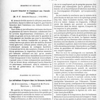 0253 - Page 246 - Partie scientifique. L’actualité scientifique. Les Sociétés Savantes. Paris. Académie de médecine. L’oeuvre Grancher et l’assistance aux évacués et réfugiés, 5-12-1939 / Académie de chirurgie. Les indications d’urgence dans les blessures faciales, (8-11-1939)
