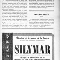 0268 - Page XLV-261 - Dernières nouvelles. Travail d’avancement en vue des promotions du 25 mars 1940. Médecins de réserve / Dernière heure