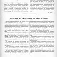 0285 - Page 278 - Propos du jour. La question vestimentaire pour les soldats en campagne [J. Noir] / Utilisation des sages-femmes en temps de guerre