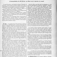 0352 - Page 345 - Partie professionnelle, Hygiène, Assistance, Mutualité, Intérêts corporatifs, Variétés. Documentation du temps de guerre. L’interpellation du 20 février au Sénat sur le Service de santé