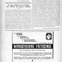 0371 - Page 364-XII - A travers l’officiel. Médailles des épidémies / Protection de la Maternité et de l’enfance / Les soins médicaux aux familles des officiers de réserve mobilisés