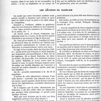 0391 - Page 384 - Partie professionnelle. Bulletin de l'Actualité. Variétés. Un précurseur de Voronoff / Les bâtards de Rabelais