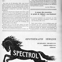 0392 - Page XXXVII-385 - A travers l’officiel. Réquisition des Appareils de Radiologie / A propos des promotions au grade de Médecin sous-lieutenant. Un avantage réservé aux Docteurs et étudiants en médecine récemment admis dans les pelotons d’E. O. R