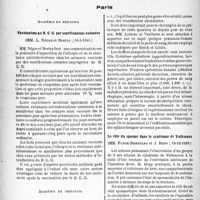 0421 - Page 414 - Partie scientifique. L’actualité scientifique. Les Sociétés Savantes. Paris. Académie de médecine. Vaccination « B. C. G. par scarifications cutanées, (16-1-1940) / Académie de chirurgie. De la perte sanguine occasionnée par les opérations, (29-11-1939) / Le rôle du spasme dans le syndrome de Volkmann, (18-12-1939)