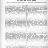 0433 - Page 426 - Partie professionnelle, Hygiène, Assistance, Mutualité, Intérêts corporatifs, Variétés. Création de nouveaux cabinets médicaux et dentaires. Variétés. La vie aventureuse de rudyard kipling, un grand ami de la France, d’après Léon Lemonnier