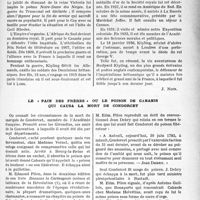 0434 - Page 427 - Partie professionnelle, Hygiène, Assistance, Mutualité, Intérêts corporatifs, Variétés. Création de nouveaux cabinets médicaux et dentaires. Variétés. La vie aventureuse de rudyard kipling, un grand ami de la France, d’après Léon Lemonnier / Le « pain des frères » ou le poison de cabanis qui causa la mort de Condorcet