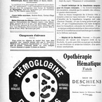 0447 - Page 440-VI - Renseignements / Dernières nouvelles. Faculté de médecine de Paris / Comité technique de la transfusion sanguine pour les troupes coloniales / Hôpital de La Rochelle