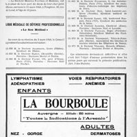 0494 - Page IX-487 - Dernières nouvelles. Nécrologie [M. Pierre Le Gac, Olivier Fautrel] / Ligue médicale de défense professionnelle, « Le Sou Médical »