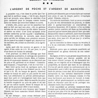 0510 - Page 503 - Partie professionnelle, Hygiène, Assistance, Mutualité, Intérêts corporatifs, Variétés. Bulletin de l’Actualité. L’argent de poche et l’argent de manches