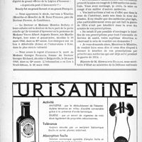 0533 - Page 526-VIII - Dernières nouvelles. Nécrologie [Professeur Branly, M. René Pierson, Mme Albert-Auguste Robin née Marthe Parigot, Mme Georges Richaud] / La mise en congé de médecins mobilisés dans la zone des Armées