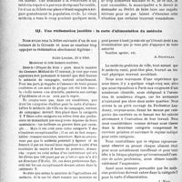 0537 - Page 530 - Propos du jour. Échos de notre correspondance. II. Les inconvénients de l’exercice de la médecine civile par les médecins mobilisés sur place / III. Une réclamation justifiée : la carte d’alimentation du médecin