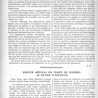 0565 - Page 558 - Partie professionnelle, Hygiène, Assistance, Mutualité, Intérêts corporatifs, Variétés. Bulletin de l’Actualité. L’avenir des tuberculeux cliniquement guéris / Service médical en temps de guerre le rayon d'exercice