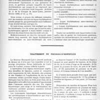 0591 - Page 584 - Partie scientifique. Travaux originaux. Remarques thérapeutiques sur le lupus érythémateux, par le Professeur Gougerot / Traitement du prurigo-strophulus