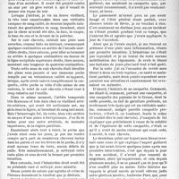 0598 - Page 591 - Partie scientifique. Travaux originaux. Vaste plaie du cuir chevelu guérie par première intention malgré des conditions aseptiques défectueuses