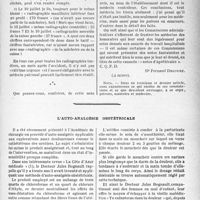 0610 - Page 603 - Partie professionnelle, Hygiène, Assistance, Mutualité, Intérêts corporatifs, Variétés. Bulletin de l’Actualité. Accidents du travail. Les Commissions administratives et les honoraires médicaux pour soins aux Accidentés hospitalisés / L’auto-analgésie obstétricale
