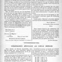 0651 - Page 644 - Partie professionnelle, Hygiène, Assistance, Mutualité, Intérêts corporatifs, Variétés. Bulletin de l'Actualité. Assistance médicale gratuite. Le médecin démobilisé doit récupérer ses clients / Honoraires médicaux au siècle dernier