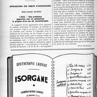 0667 - Page 660-L - Correspondance. Accidents du travail. Frais de déplacement d'un accidenté du travail pour suivre un traitement / Application des tarifs d’honoraires. Assurances sociales. Une précision apportée par un spécialiste à propos d’un cas de curiethérapie [Dr F. Decourt]