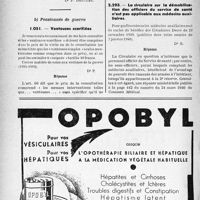 0767 - Page 760-LVIII - Correspondance. Application des tarifs d’honoraires. b) Assurances sociales. Hémolysothérapie. Soins spéciaux. Tarification. Demande de prise en charge / Ventouses scarifiées / Questions médico-militaires. La circulaire sur la démobilisation des officiers du service de santé n'est pas applicable aux médecins auxiliaires