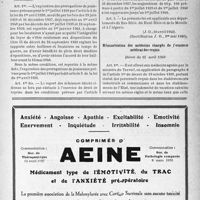 0774 - Page IX-767 - A travers l’officiel. Loyers. Rémunération des médecins chargés de l’examen médical des requis
