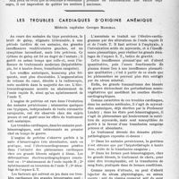 0784 - Page 777 - Partie scientifique. Indications et technique des infiltrations du sympathique, par J. De Fourmestraux. II Le sympathique lombaire / Les troubles cardiaques d’origine anémique, Médecin capitaine Georges Marchal