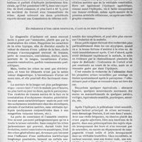 0786 - Page 779 - Partie scientifique. Ce que pratiquement le médecin doit savoir .... des crises nerveuses en pratique neurologique militaire, d’après le Professeur H. Roger, de Marseille. Pourquoi .l’épilepsie est-elle si-fréquemment en cause parmi les réservistes / En présence d’une crise nerveuse, s’agit-il ou non d’épilepsie ?