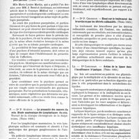 0795 - Page 788 - Partie scientifique. L'actualité scientifique. Les Thèses. Les accidents puerpéro-cardiaques au cours des psychoses du post-partum, Dr Marie-Louise Martin (Thèse 1940) / Le pronostic des cancers du sein. Etude anatomique des lymphatiques du sein, Dr P. Guénin (Thèse 1939) / Essai sur le traitement des brucelloses par les dérivés sulfamidés, Dr P. Chardon (Thèse 1939.) / Action de la lipase dans l’insuffisance hépatique, Dr Cohendet (Thèse 1939.)