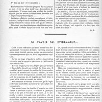 0805 - Page 798 - Partie professionnelle, Hygiène, Assistance, Mutualité, Intérêts corporatifs, Variétés. Bulletin de l’Actualité. Quelques généralités sur la neuro-psychiatrie de guerre. Le cerclage comme traitement des fractures de la Rotule. Les plâtres comme traitement des fractures du Péroné / Si j’avais su, évidemment…