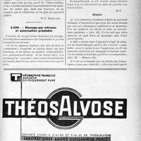 0816 - Page LV-809 - Correspondance. Application des tarifs d'honoraires. a) Accidents du travail. Deux interventions à un mois d'intervalle / Massage par infirmier et autorisation préalable