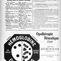 0823 - Page 816-VI - Dernières nouvelles. Oeuvre Grancher / L’Académie de médecine / Le Comité français de Service social
