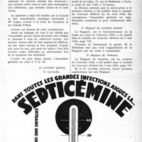 0874 - Page IX-863 - A travers l’officiel. Mutualité familiale du corps médical français, Assemblée générale ordinaire du 23 mai 1940 / Ligue médicale de défense professionnelle, « Le Sou Médical »