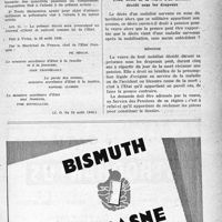 0904 - Page XXXIX-889 - Partie professionnelle, Hygiène, Assistance, Mutualité, Intérêts Corporatifs, Variétés. Loi contre l'alcoolisme / Questions médico-militaires. Droit de la veuve d’un mobilisé décédé sous les drapeaux