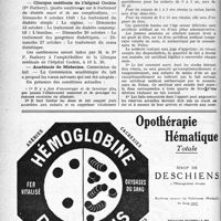 0911 - Page 896-VI - Dernières nouvelles. Clinique des maladies cutanées et syphilitiques / Clinique médicale de l’hôpital Cochin / Académie de Médecine
