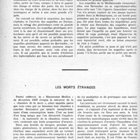 0961 - Page 942 - Partie professionnelle, Hygiène, Assistance, Mutualité, Intérêts Corporatifs, Variétés. L’extraordinaire migration des anguilles d’Europe. Science nouvelle (suite) / Les morts étranges