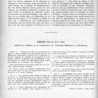 0965 - Page 946 - Partie professionnelle, Hygiène, Assistance, Mutualité, Intérêts Corporatifs, Variétés. Documentation pratique / Décret du 20 mai 1940 relatif à la création ou à l'extension des Cabinets Médicaux ou Dentaires