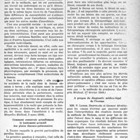 0990 - Page 971 - Partie scientifique. L'actualité scientifique. La Presse. L’anesthésie en gynécologie et en obstétrique [(Bruxelles Médical, 3 mars 1940)] / Comment concevoir actuellement le traitement primitif des plaies thoraco-pulmonaires [(Le Progrès Médical, 17 février 1940.)] / A propos du diagnostic médico-légal de l’ivresse [(Annales de Médecine légale, février 1940.)]
