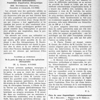 1028 - Page 1007 - Partie scientifique. L’actualité scientifique. Les Sociétés Savantes. Paris. Académie de Médecine. Aérosols médicamenteux. Possibilités d'application thérapeutique, (3-4-1940) / Académie de chirurgie. De la perte de sang au cours des opérations chirurgicales, (6-3-1940) / Plaie du coeur diagnostiquée radiologiquement:, (6-3-1940)