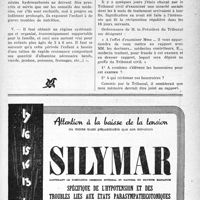 1040 - Page XXXVII-1017 - A travers l’officiel. Hygiène alimentaire des enfants / Correspondance. Assurances sociales. Rémunération du Président de la Commission technique