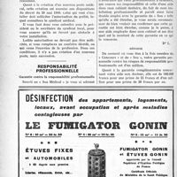 1047 - Page 1024-XLVI - Correspondance. Loyers. Le loyer des mobilisés — Installation nouvelle / Responsabilité professionnelle. Garantie contre la responsabilité professionnelle