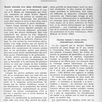 1064 - Page 1041 - Partie scientifique. L’actualité scientifique. La Presse. Maladie ulcéreuse avec phase térébrante aiguë [(Paris- Médical, 24 février 1940.)] / Charbon humain à forme sévère, chimiothérapie sulfamidée [(Maroc Médical, novembre 1939.)]